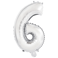 Mini Number 6 Silver